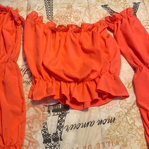 Hot Pink Shein Croptop